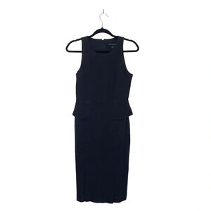 Banana Republic NWOT Black Pocket Sleeveless Midi Sheath Dress 8 Women’s